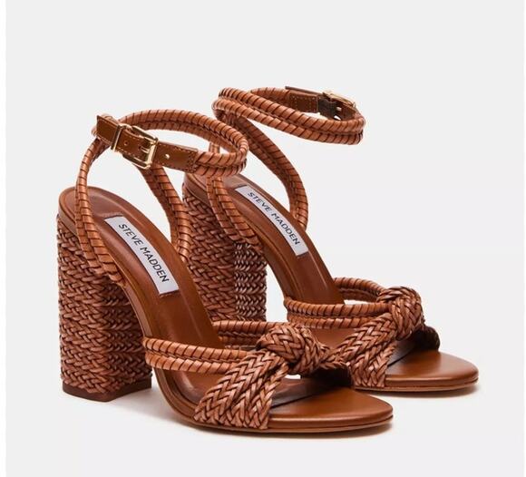 Steve Madden Shoes - Steve Madden Braided Block Heel Sandals – Size 9M